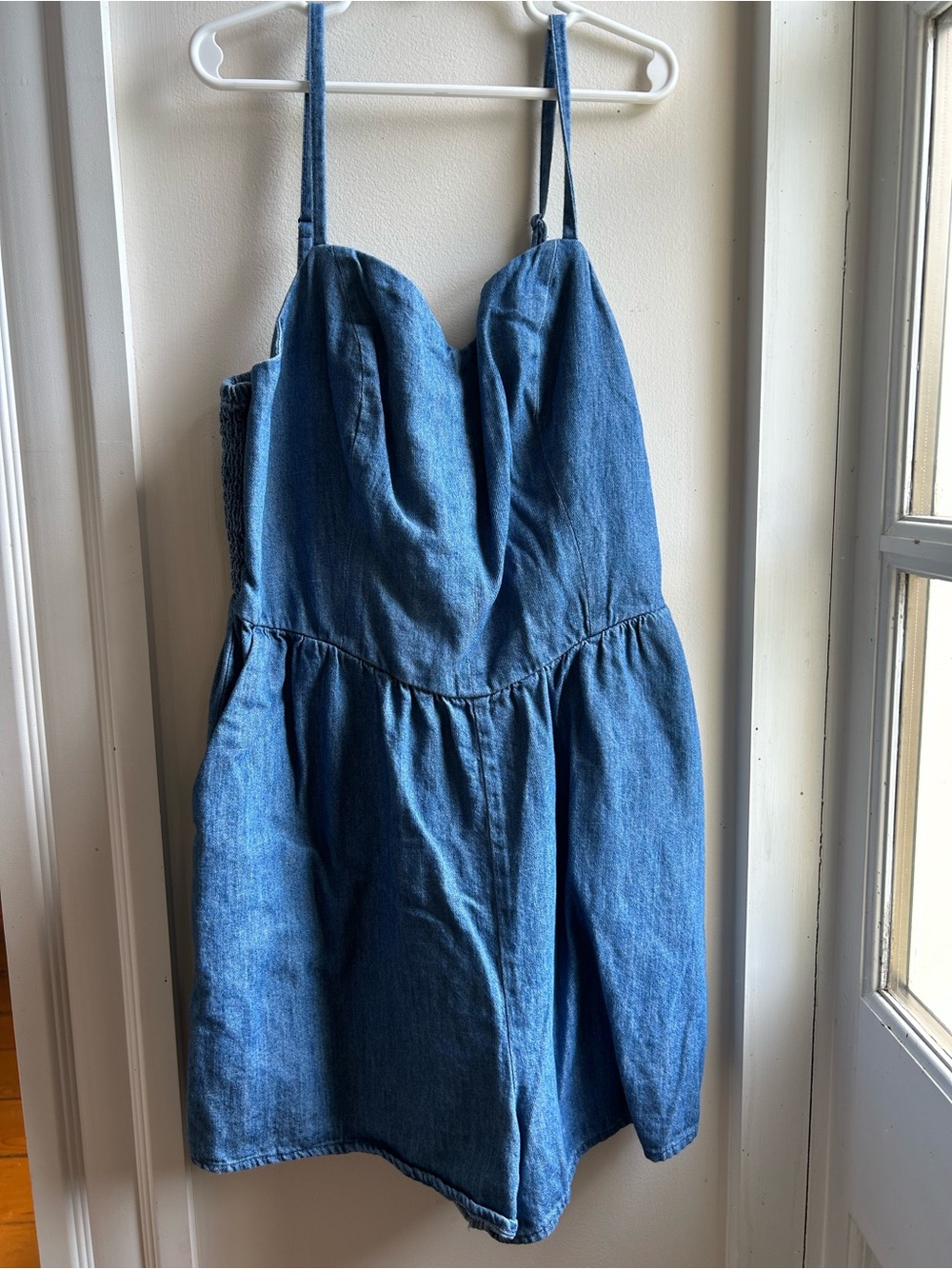 Blue Denim Romper